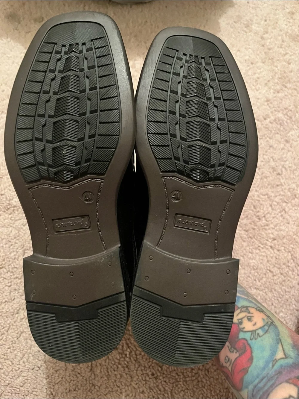 Men's Black Slip-On Dress Shoes